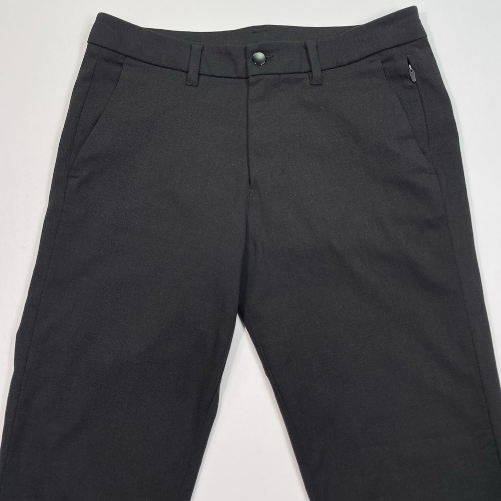 Lululemon Commission Pants Mens 32 (33x31) Gray Tapered Slim Fit Wool Blend